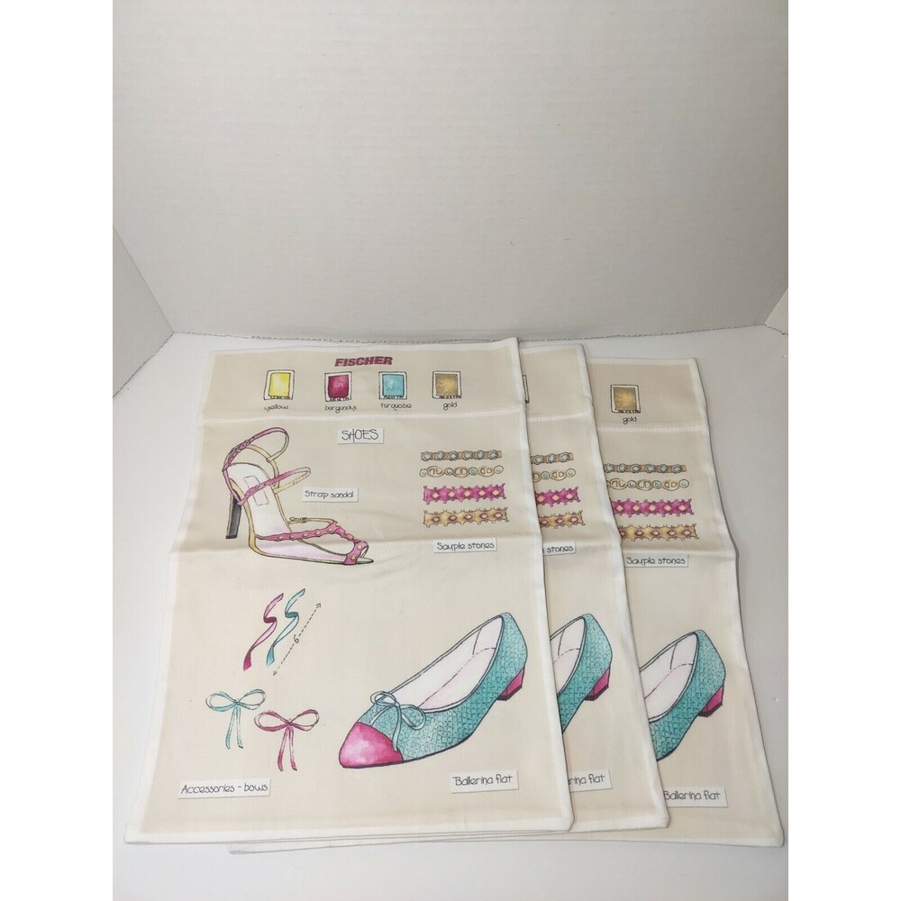 Fischer Shoe Dust Bags lot of 3